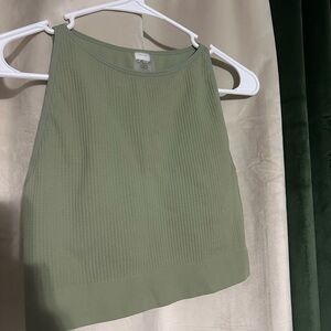 CALIA Sage Green Sleeveless Crop Top